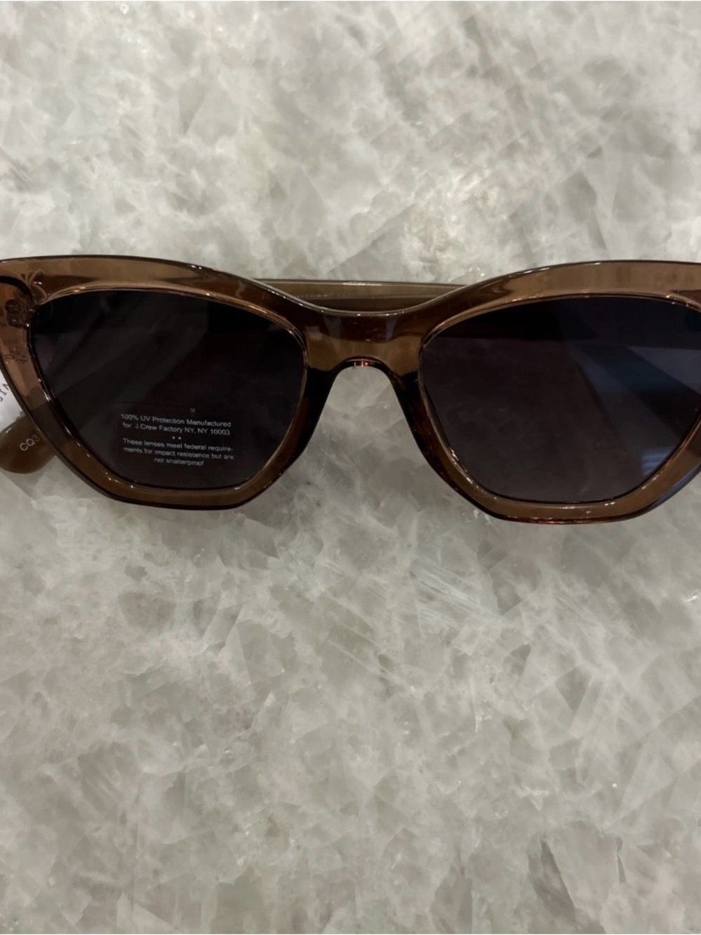 J. Crew Brown Cat-Eye Sunglasses for Women